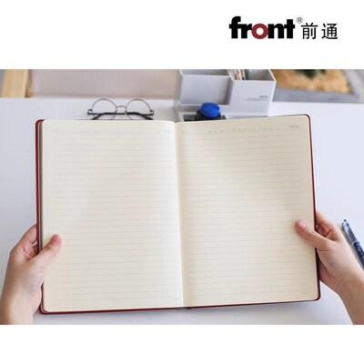 front前通商务笔记本子B5商务办公笔记本A5时尚软皮面A6小号记事