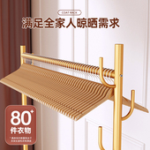 轻奢衣帽架简约落地卧室挂衣架可移动网红简易挂衣服架子卧室家用