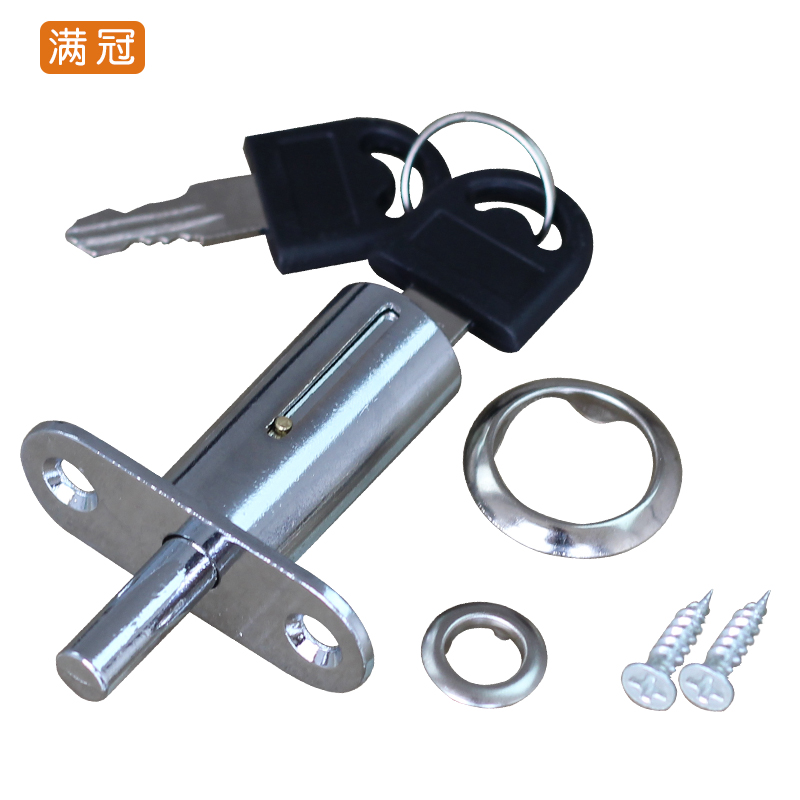 弹力移门锁 插销锁顶锁趟门锁橱柜木门推拉移门锁灯箱锁窗户按锁