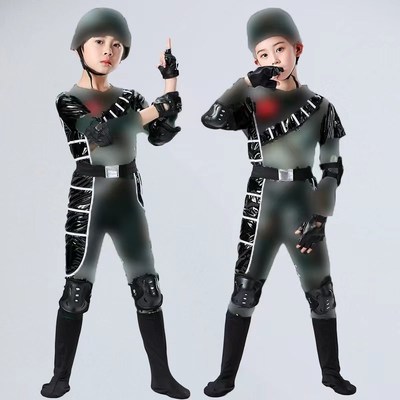 第十一届小荷风采向爸爸看齐儿童演出演服兵娃娃幼儿园舞蹈表演服