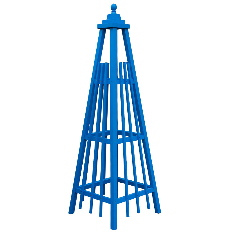 植物爬藤架实木花园阳台宝塔花架攀爬创意架子欧月铁线莲支架田园