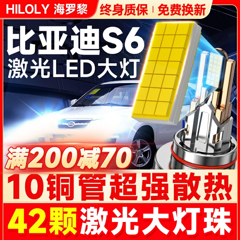 【42颗大灯珠】超亮聚光LED大灯