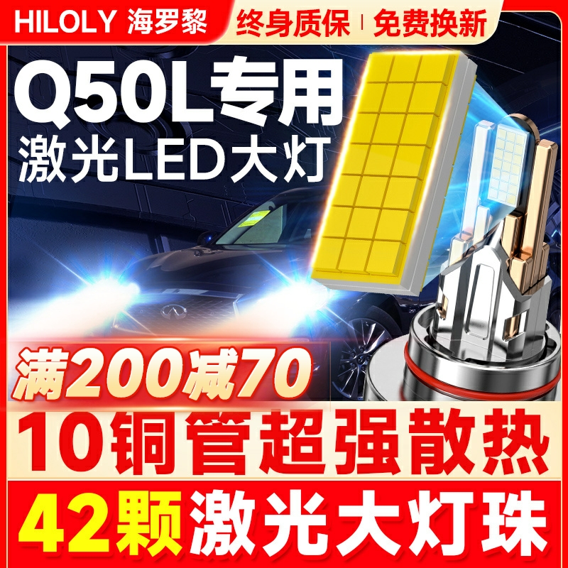 【42颗大灯珠】超亮聚光LED大灯