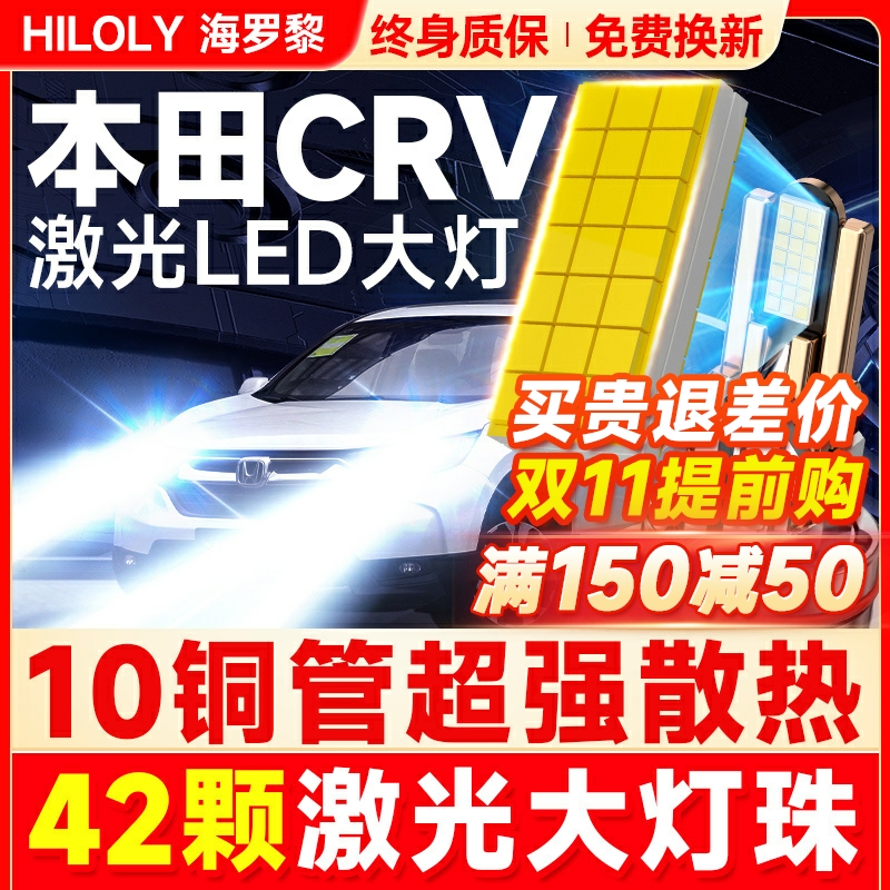 【超亮聚光】本田CRV专用LED大灯