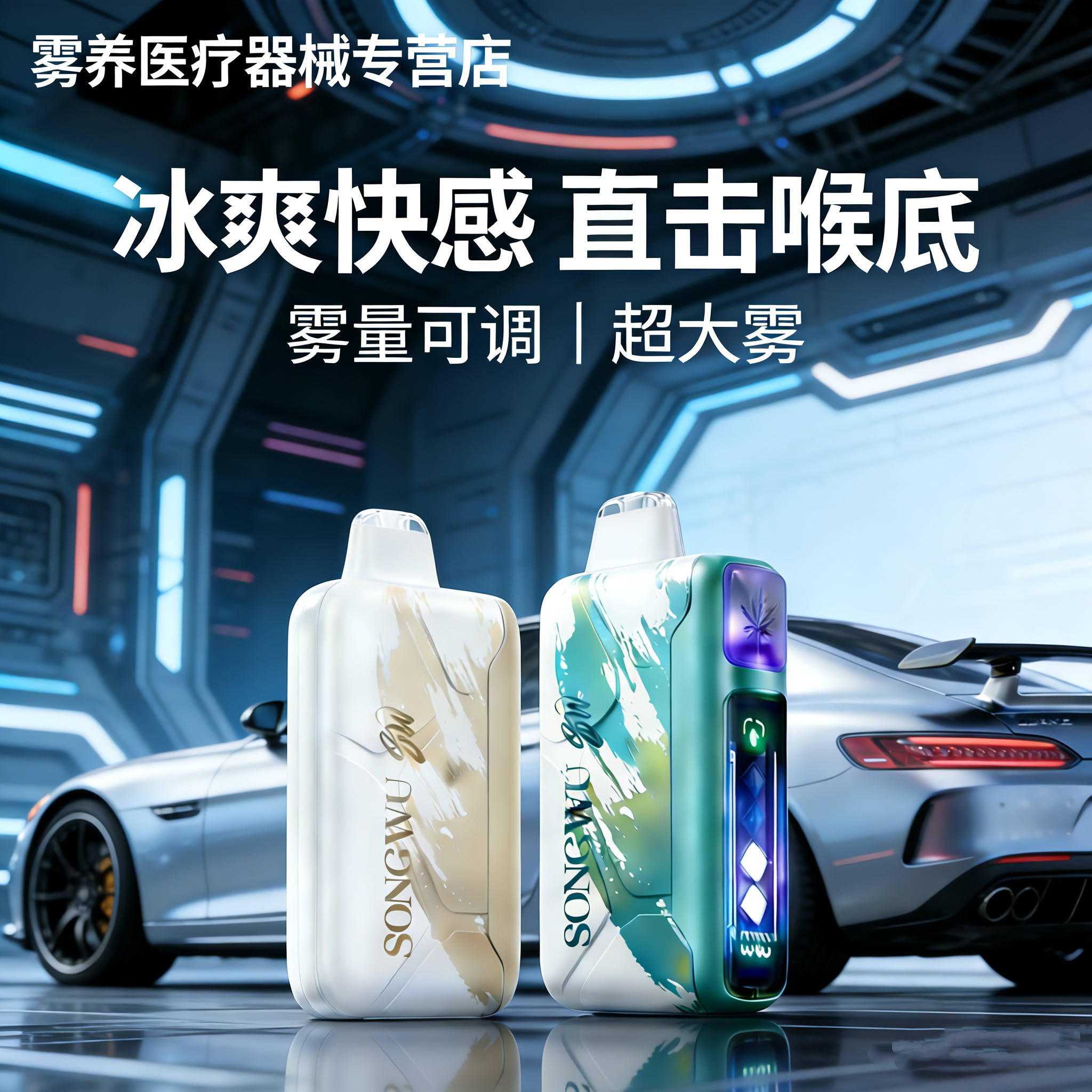 王嘉尔同款冰ice神爆清新口腔喷雾器电子果味雾化吸入清新便携