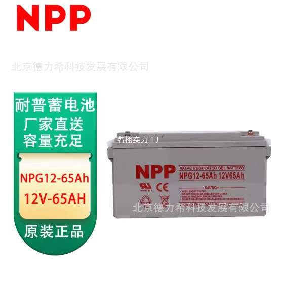 NPP耐普蓄电池12V6H NPG12-6h 太阳能光伏发电路灯胶体蓄电池