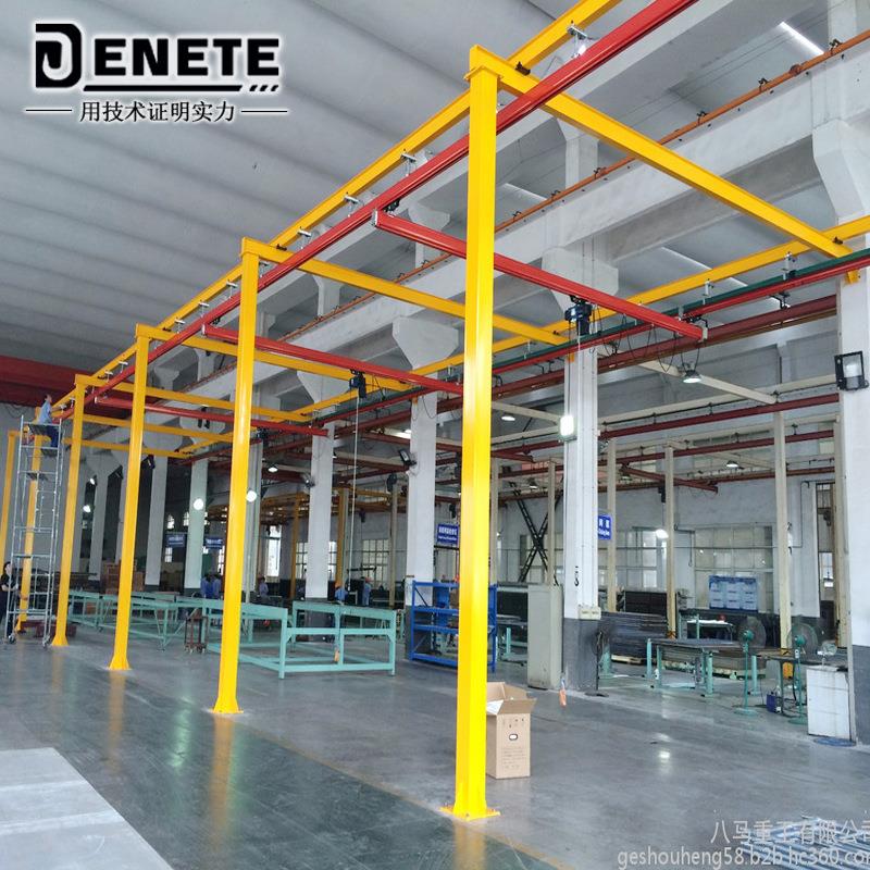 苏州厂家销售500kg跨度5米柔性KBK轨道刚性轨铝制起重机