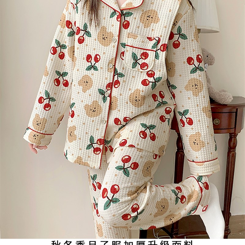 秋冬季空气棉月子k服春秋纯棉产后10月份12孕妇哺乳睡衣女产妇坐