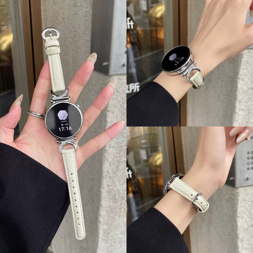 适用华为轻奢马蹄针扣荔枝纹腕带