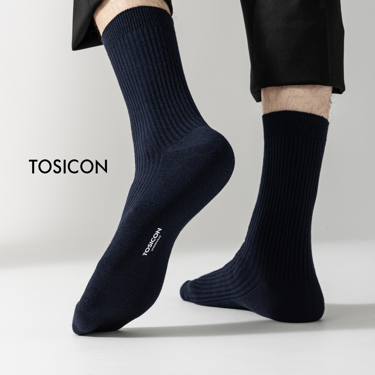 【5双】TOSICON制式条纹男棉袜