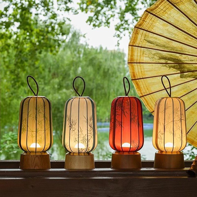 新中式台灯禅意国风充电手提宋代美学灯民宿卧室床头茶室氛围装饰