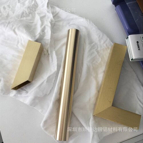 家具装饰光亮d黄铜方管 H63直角四方黄铜管80*80*2 90*90*2mm