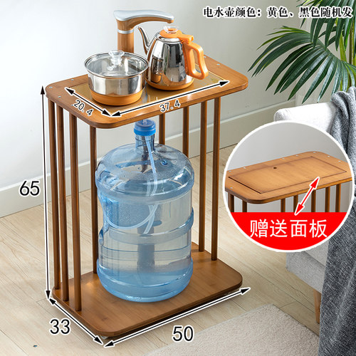 客厅小推车厨房可移动置物架夹缝储物架茶水柜家用小茶柜自动烧水