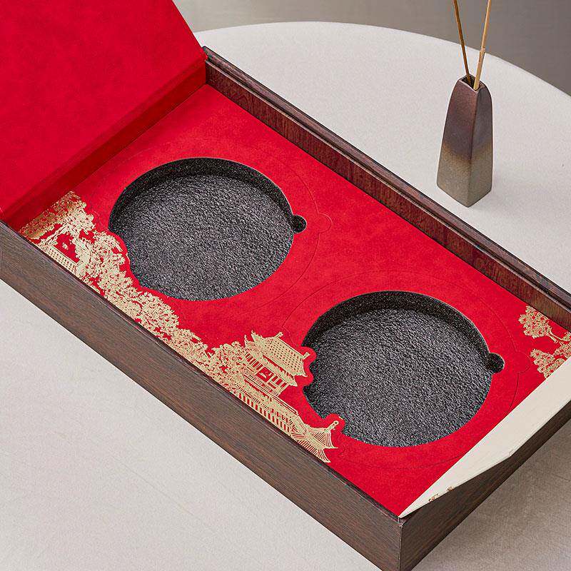 高档双饼普洱茶茶饼包装盒空礼盒福鼎白茶通用357g普洱茶礼盒空盒