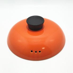 橙色陶瓷砂锅盖子单盖通用汤煲沙锅盖电炖锅汤锅配件焖锅土锅配盖