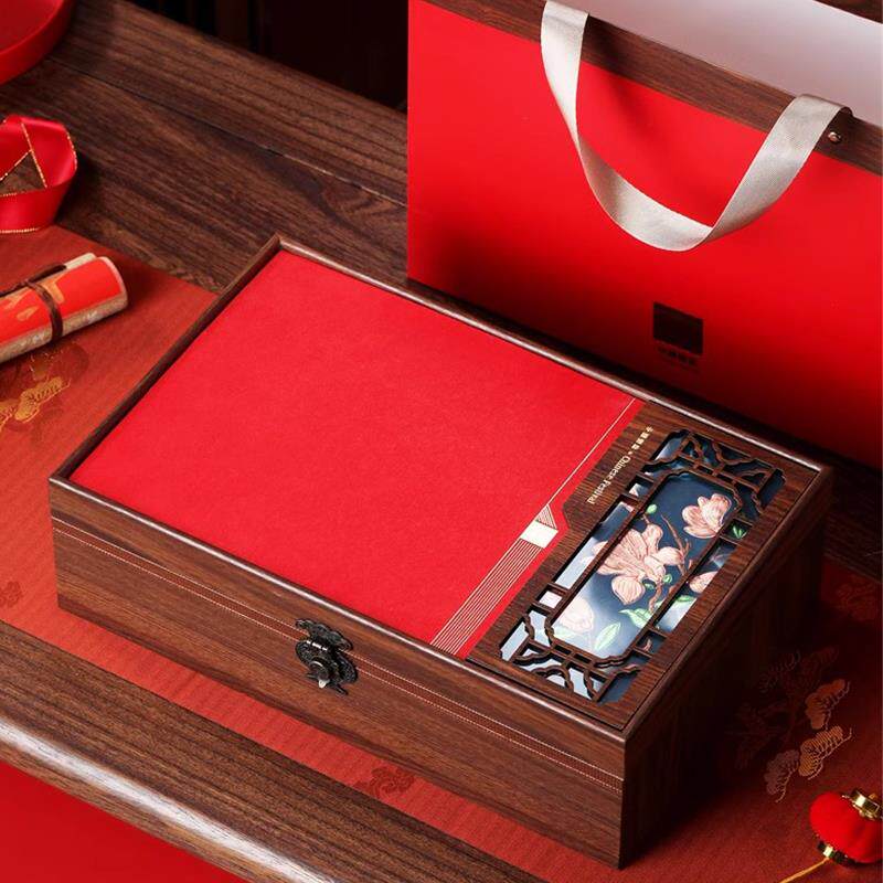 高档普洱茶饼礼盒空盒子福鼎白茶单饼老白茶饼357克木盒空盒