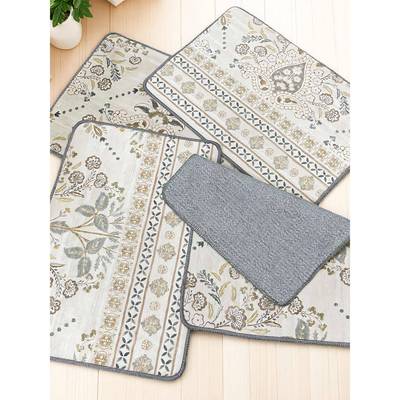 外贸微瑕品清仓波西米亚波斯奶油风地垫脚垫地毯进门厨房床边卧室