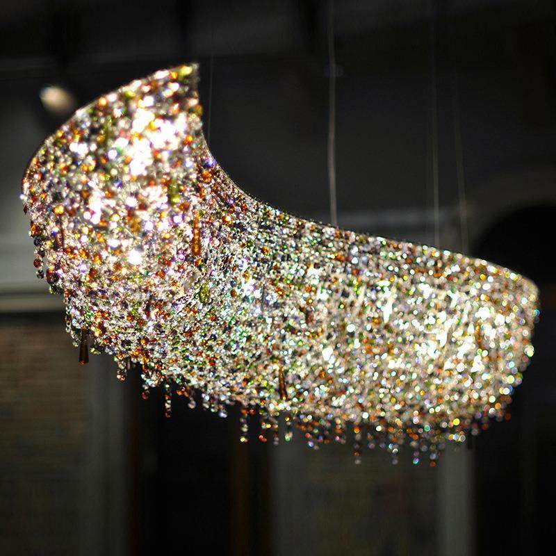 吸顶灯叶子水晶吊灯酒店圆形K9吊灯宴会厅售楼部创意大型工程灯,家装灯饰光源,智能吊灯,淘宝优惠券,粉丝福利购,淘宝优惠卷