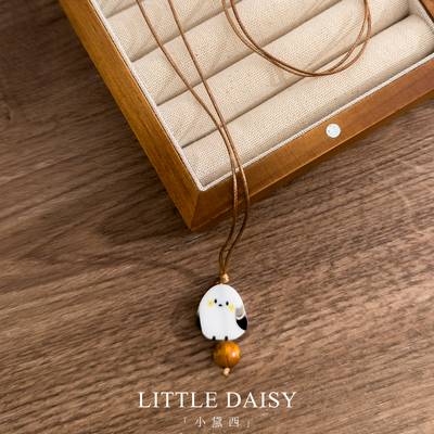 「小黛西」复古小鸟吊坠长款项链