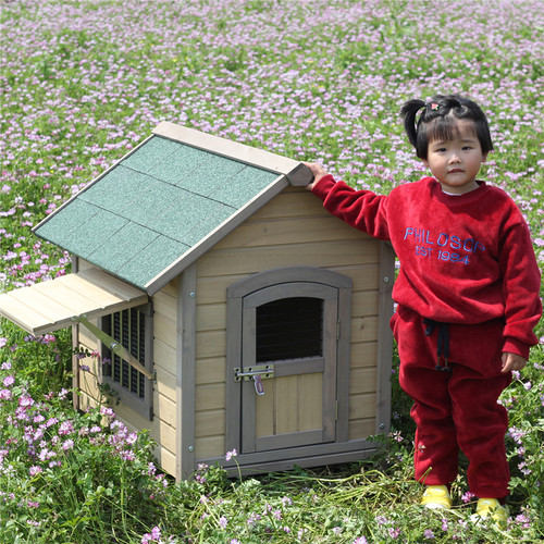 实木室内室外户外大中小型狗屋狗窝狗笼狗房防雨晒霉腐隔热夏天