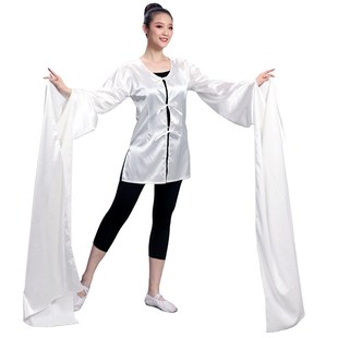 杭纺纺真丝水袖 子 专业上衣藏族舞古典舞蹈戏曲演出服民族舞练习袖