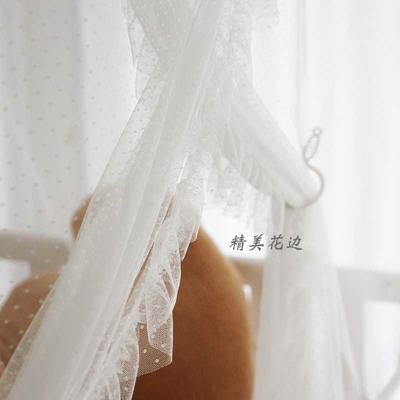 家用儿童房子母床上铺下铺加密蚊帐波点花边轻奢公主卧室侧开防蚊,床上用品,蚊帐,淘宝优惠券,粉丝福利购,淘宝优惠卷