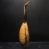 客厅电视柜玄关摆件装 坐忘堂 非遗转印烙画 鹤鹅 饰 天然葫芦手工