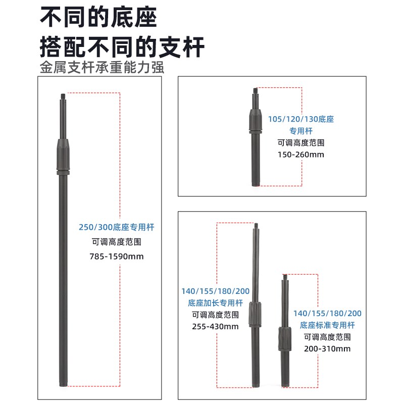 有线无线麦克风金属圆盘桌面话筒架台式会议直播舞台升降落地支架