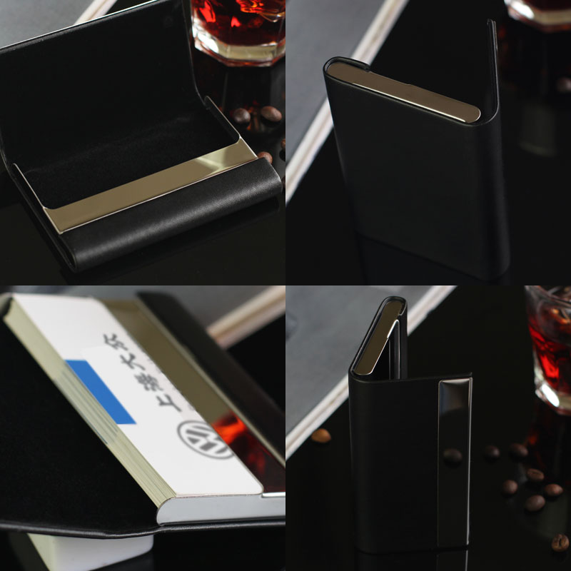 男士高档时尚商务名片夹男式名片盒商务创意名片夹男女便携式随身