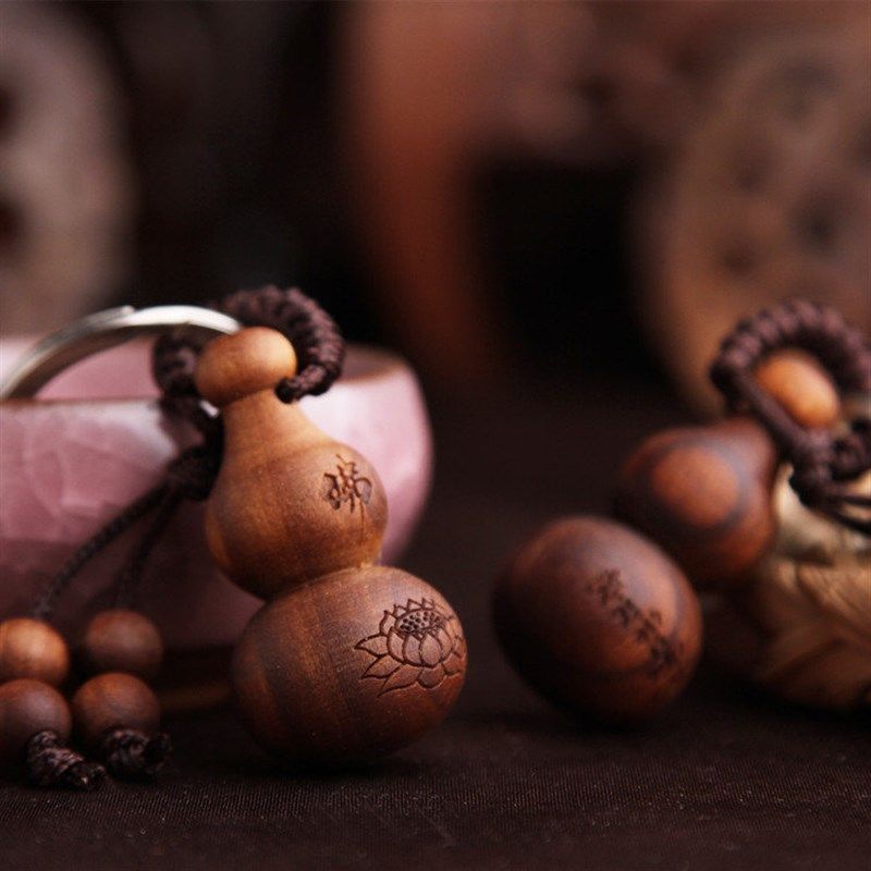 开洸黑檀桃木小葫芦转财十二生肖辟保平安招运男女包汽车钥匙扣,特色手工艺,葫芦,淘宝优惠券,粉丝福利购,淘宝优惠卷