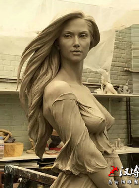 美女雕塑泥塑模型铜雕人物摆件城市景观园林户外广场室内摆放雕塑