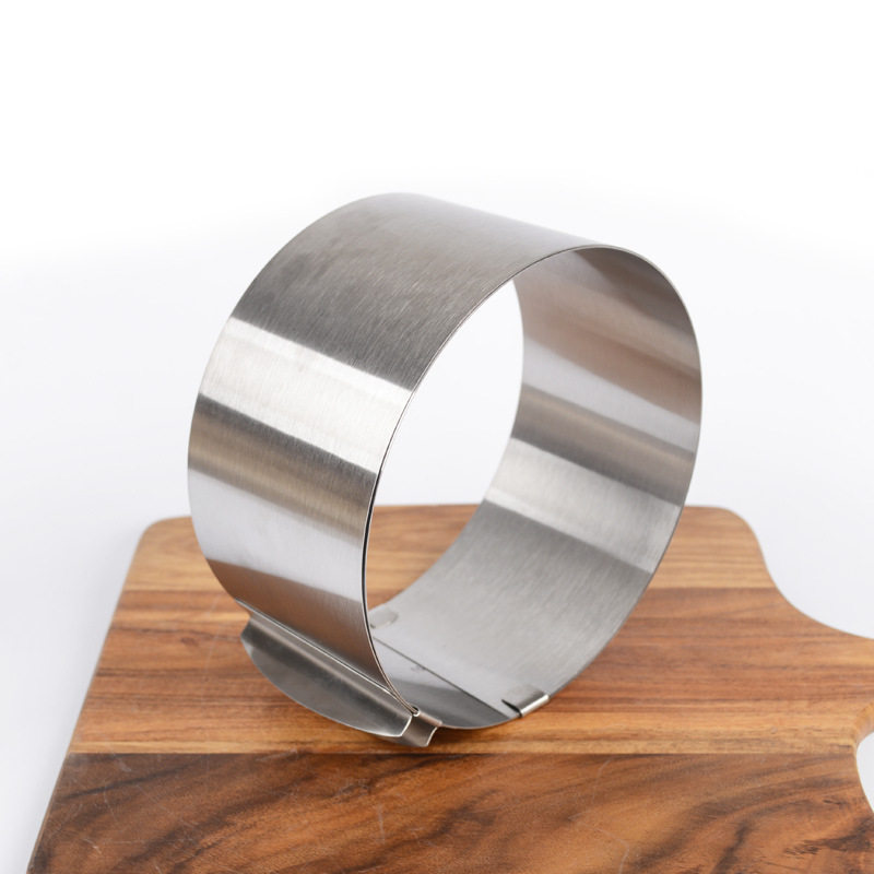 不锈钢圆形慕斯圈6-12寸可伸缩调节千层蛋糕模具蛋糕围边烘焙工具