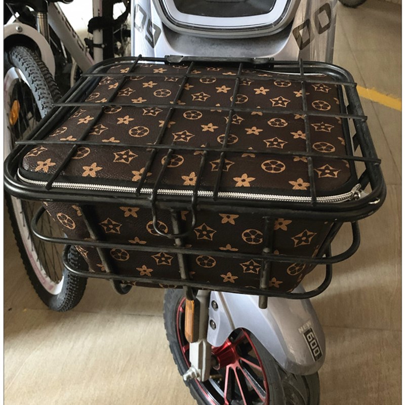 新国标深远009电动车前车筐内胆包送餐电单车防尘防漏车篓内衬包