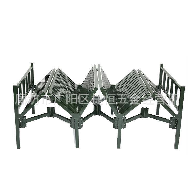 国债六段折叠床森林户外六折行军床民政救灾单人床钢塑午休床