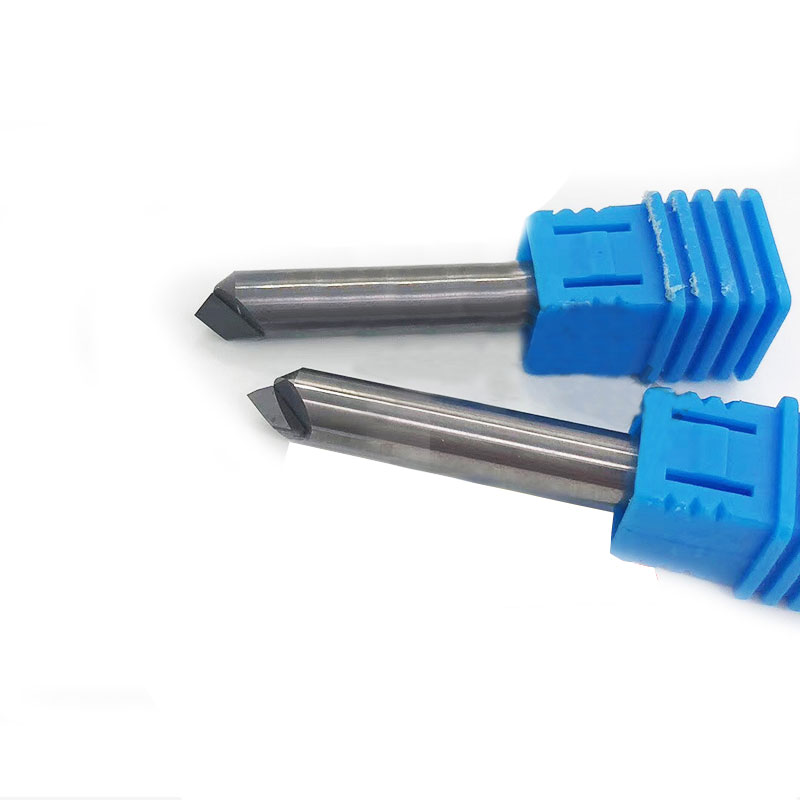 PCD金刚石倒角刀铜铝碳纤维陶瓷石墨高光亮90度倒角铣刀D4 6 8 10