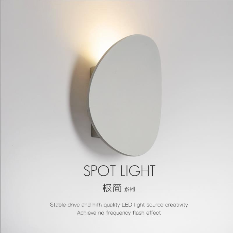 极简圆形卧室床头壁灯帽子装饰酒店客厅餐厅阳台简约户外防水壁灯