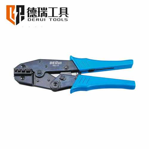 德瑞工具HS-625WFL 9寸棘轮式压线钳欧式 管型端子压接钳接头