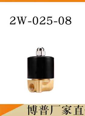 2W-025-08 2分黄铜内螺纹 G1/4 常闭水 气用电磁阀 BOPU