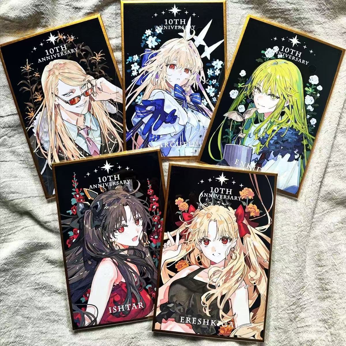 【日谷】FGO影法师十周年阿尔托莉雅黑贞恩奇都周边同人色纸谷子