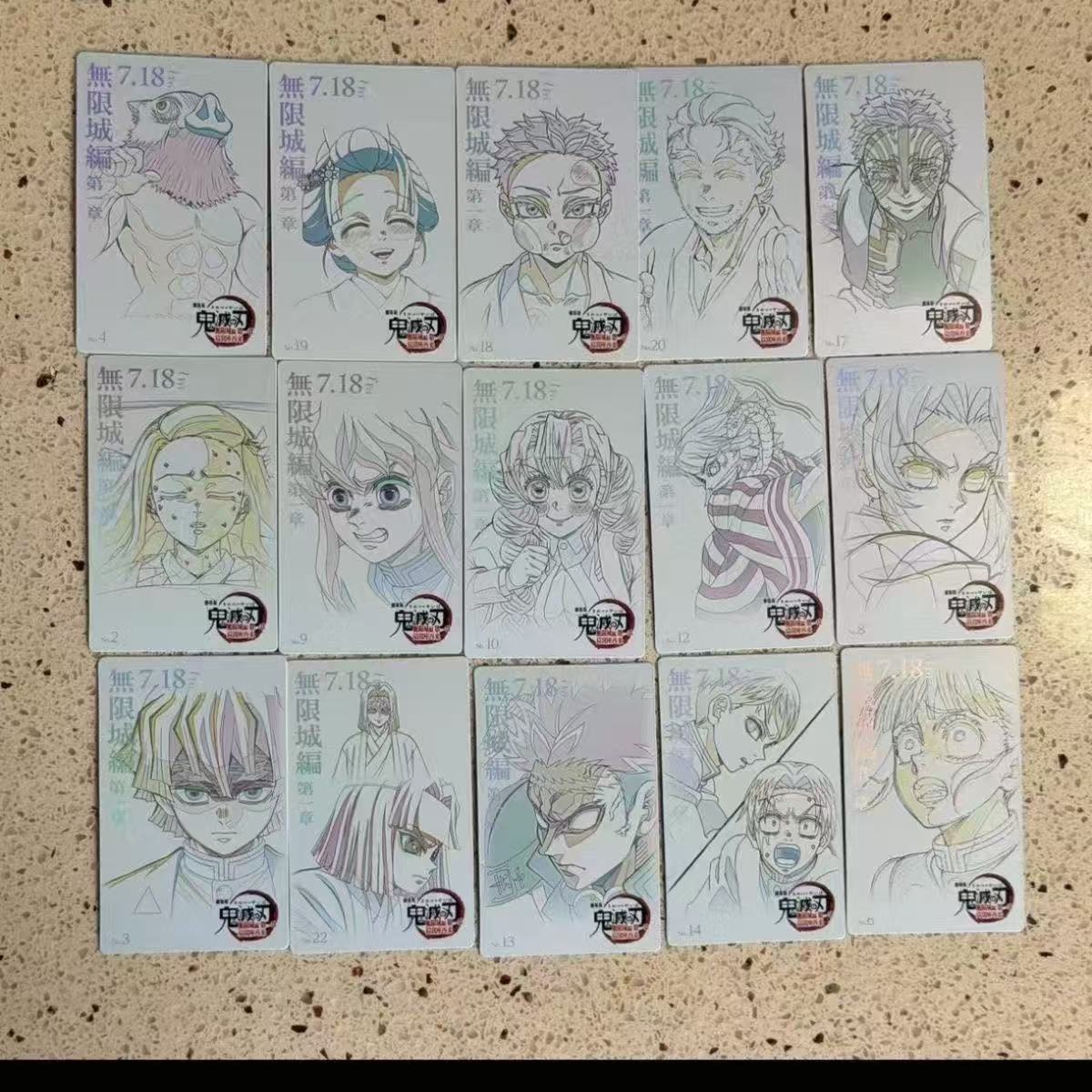 【日谷国现】鬼灭之刃无限城篇剧场版线下快闪店线稿系列童磨小卡