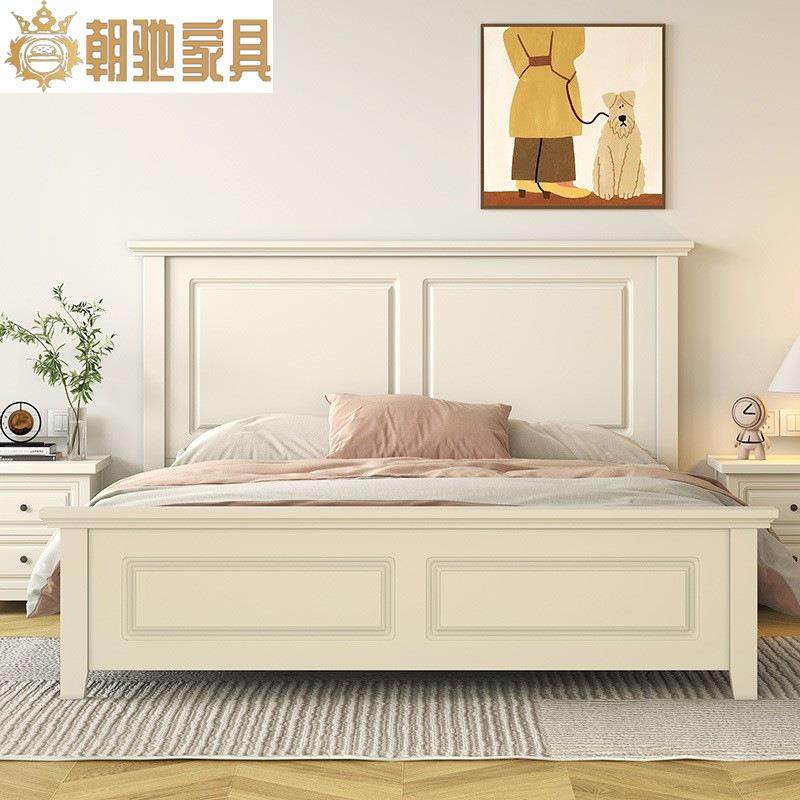 美式轻奢实木床双人床收纳高箱储物现代简约欧式主卧婚床高端家具