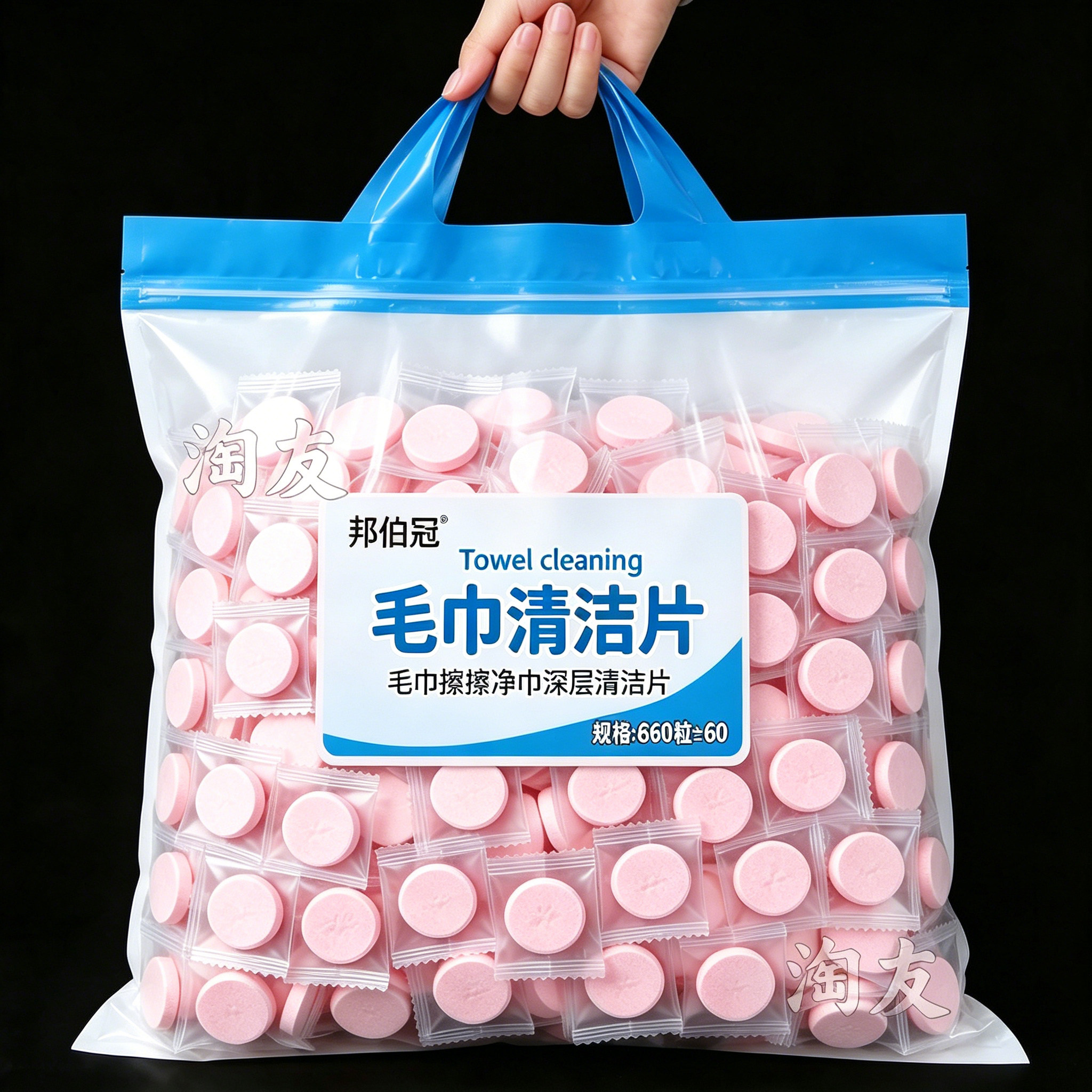 家用毛巾清洁泡腾片去黄除霉