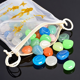 鱼缸造景五彩色小石头子花盆栽南京雨花石原石天然鹅卵石多肉铺面