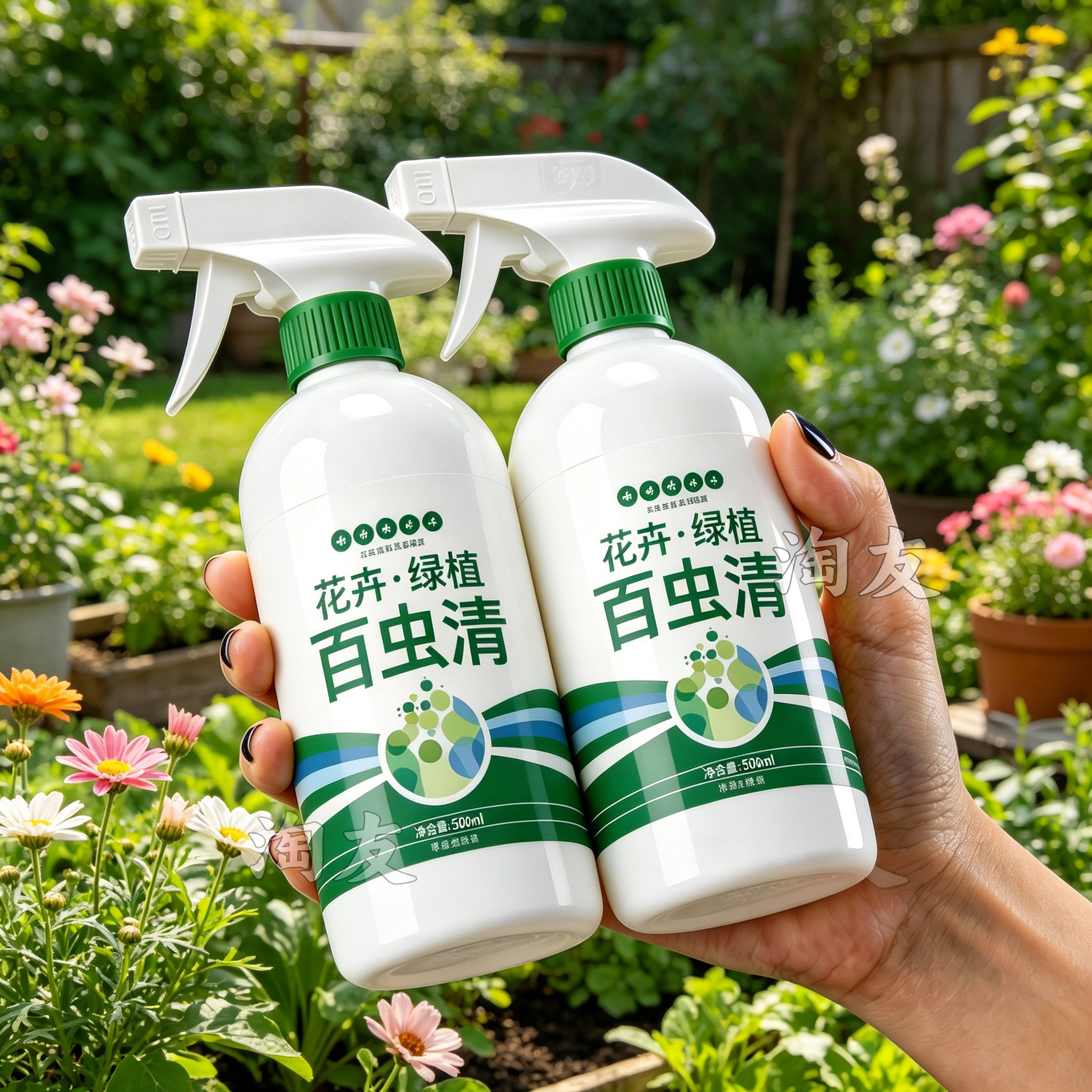 绿植专用百虫清喷剂盆栽花草除虫驱蚜灭蚧家用园艺温和驱虫剂