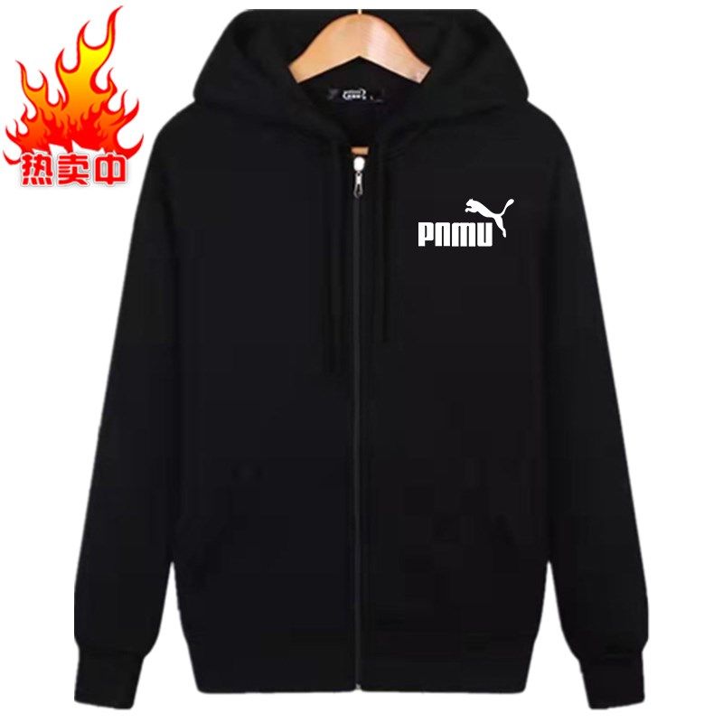 秋冬装大码加绒男卫衣纯棉连帽拉链开衫运动上衣保暖外套宽松帽衫