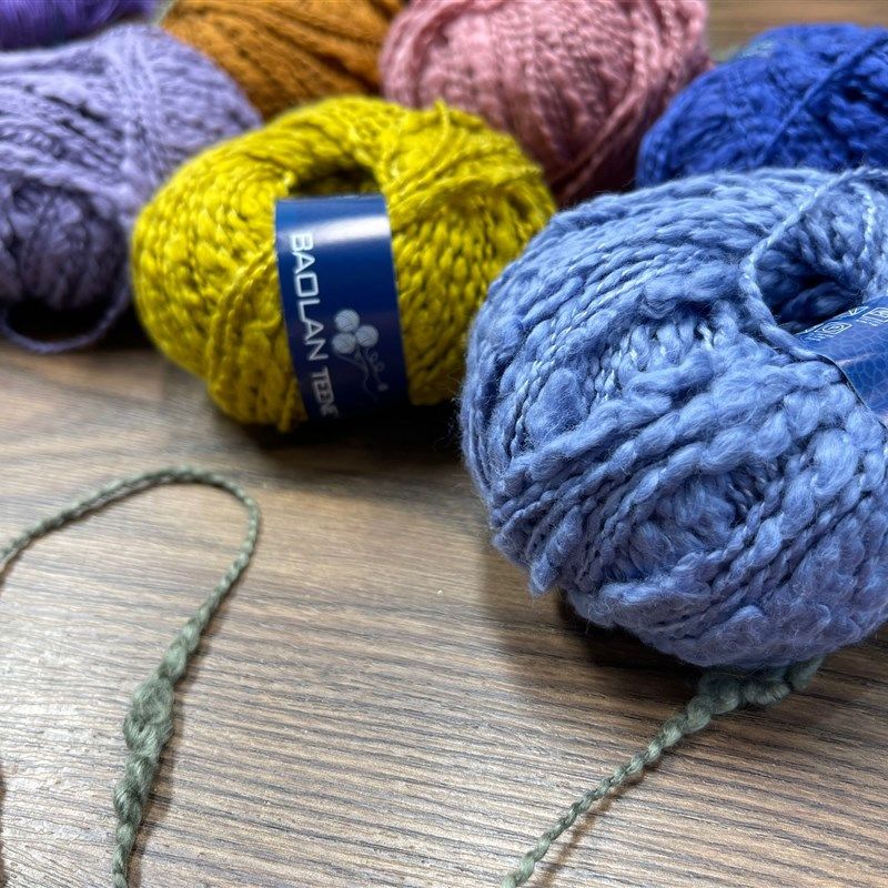 燕赵蠡 蜗宝e宝毛线2022新品靌籣蒂尼大肚纱40g钩针棒针特色毛线