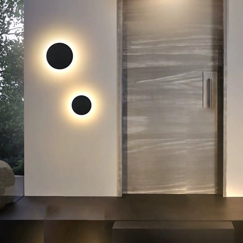 圆形现代户外壁灯别墅花园外墙围栏壁灯家用阳台客厅卧室墙灯,家装灯饰光源,户外壁灯,淘宝优惠券,粉丝福利购,淘宝优惠卷