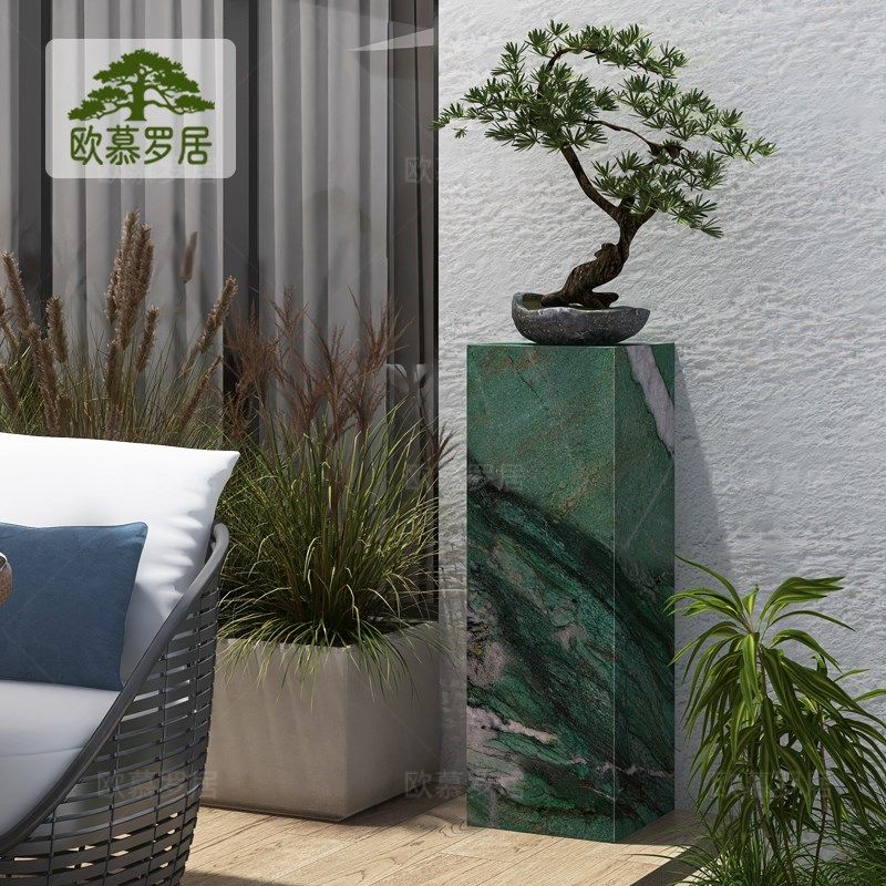 落地花园装饰摆件底座庭院造景布置现代入户小院子大理石摆件底座,家居饰品,户外/庭院摆件,淘宝优惠券,粉丝福利购,淘宝优惠卷
