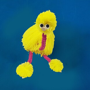 民间传统手工线偶过家家玩具拉线提线木偶孩子益智休闲玩具斗鸵鸟