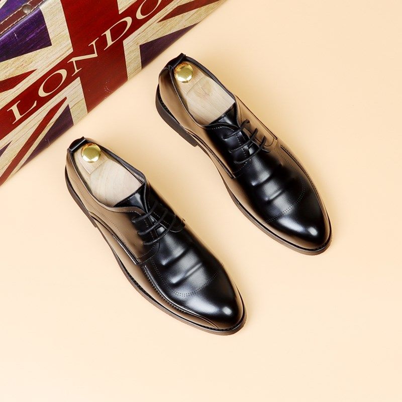 新款商务休闲皮鞋时尚英伦风男鞋韩版潮流增高尖头系带增高鞋婚鞋,流行男鞋,正装皮鞋,淘宝优惠券,粉丝福利购,淘宝优惠卷